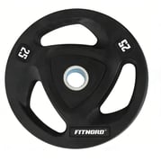 Levypaino 25 kg, FitNord Tri Grip Black 1