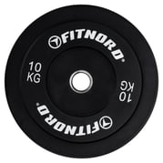 FitNord Bumper Black Levypaino 10 kg 1