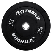 FitNord Bumper Black Levypaino 25 kg 1