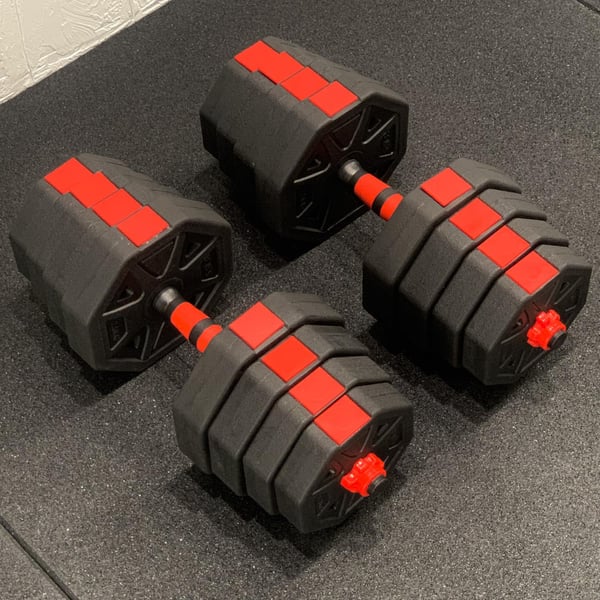 FitNord Säädettävä Vinyylipainosetti 30 kg 5