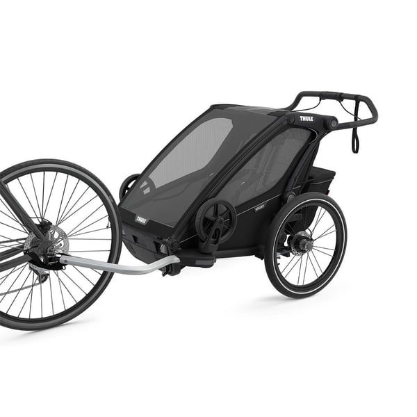 Lastenkuljetusperäkärry THULE Chariot Sport 2, Midnight black 5