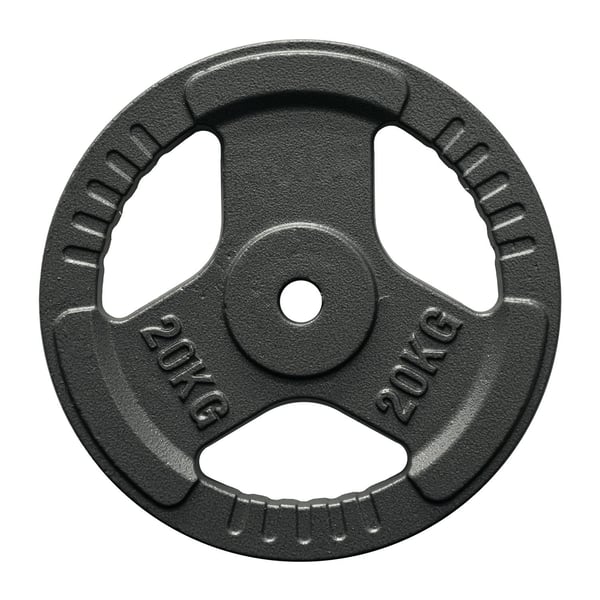 FitNord Valurautainen 30 mm levypaino otekahvoilla 20 kg 1
