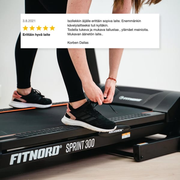 FitNord Sprint 300 Juoksumatto (SYKEVYÖ KAUPAN PÄÄLLE, ovh 49,90€) 5