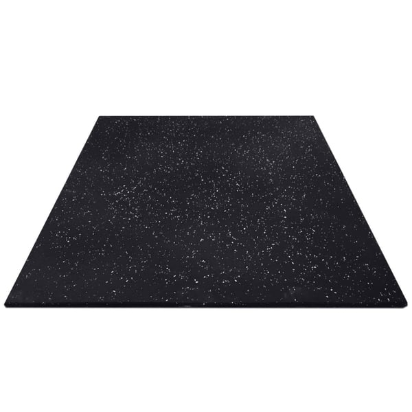 FitNord Kumilaatta 1m x 1m x 20mm, musta valkoisilla pilkuilla 1