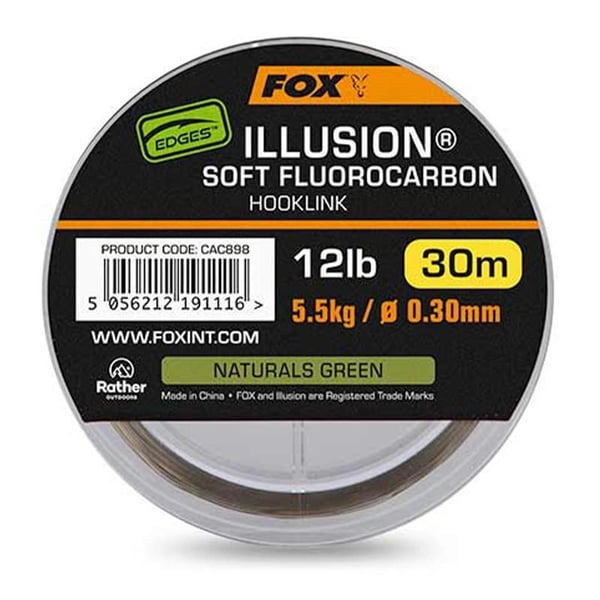 Rage Illusion soft flurocarbon 0.25mm 3.66kg / 8lbs trans khaki x 50m 1