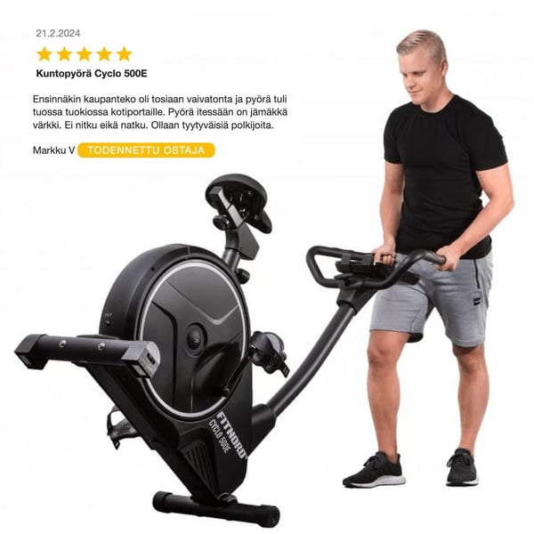 FitNord Cyclo 500E Kuntopyörä (VUODEN LISÄTAKUU KAUPAN PÄÄLLE) 5