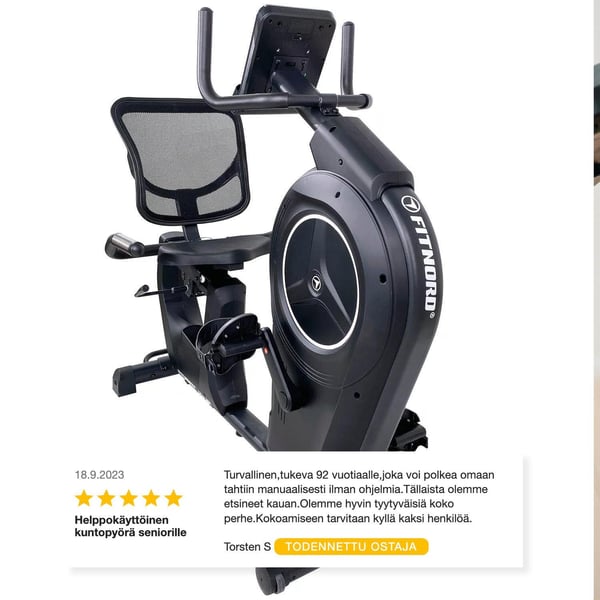 FitNord Cyclo 300R Kuntopyörä (Rekumbentti) (VUODEN LISÄTAKUU KAUPAN PÄÄLLE) 6