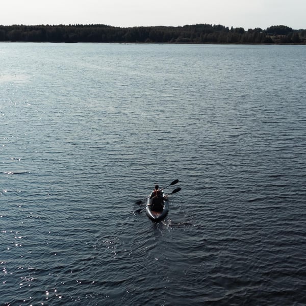 FitNord Seal Two ilmatäytteinen kajakki, tummansininen (2-istuttava) G2 17