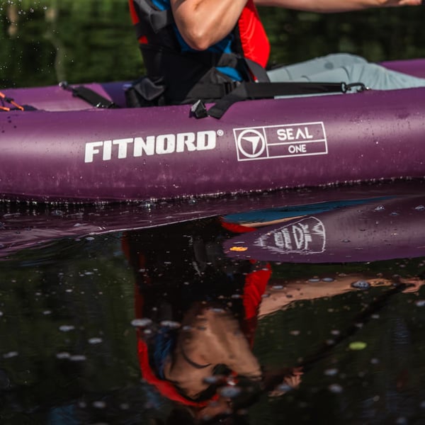 FitNord Seal One ilmatäytteinen kajakki, tummanvioletti (1-istuttava) G2 4