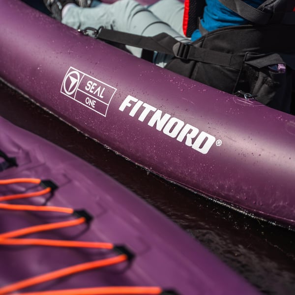 FitNord Seal One ilmatäytteinen kajakki, tummanvioletti (1-istuttava) G2 8