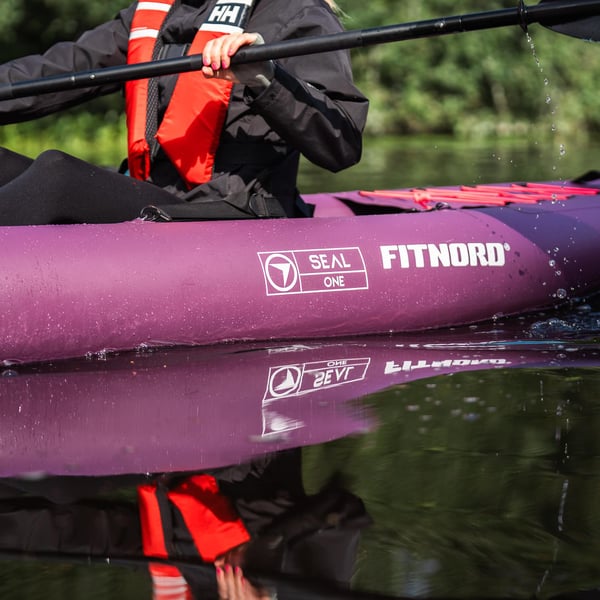 FitNord Seal One ilmatäytteinen kajakki, tummanvioletti (1-istuttava) G2 9