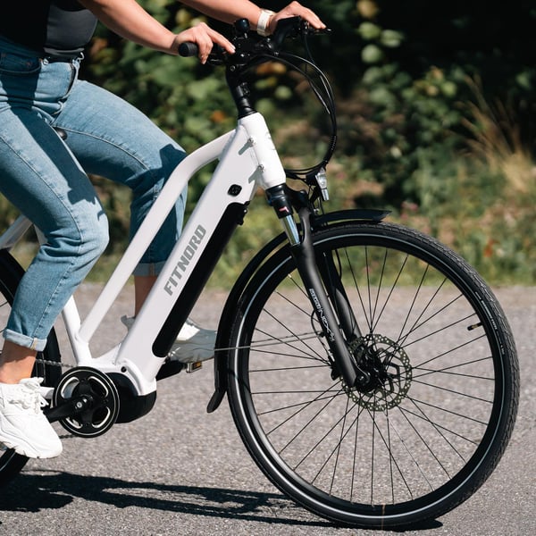 FitNord Ava 500 Sähköpyörä 2024, valkoinen (612 Wh akku) 3