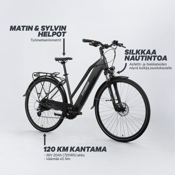 FitNord Ava 300 Sähköpyörä G2, valkoinen 4