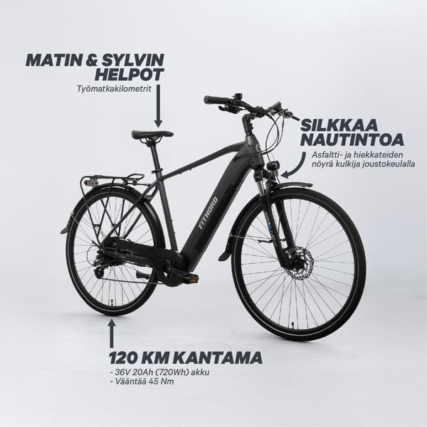 FitNord Venture 300 Sähköpyörä G2, musta 3