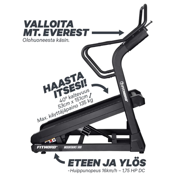 FitNord Mountains 500 Juoksumatto *VOITELUVAPAA* 3