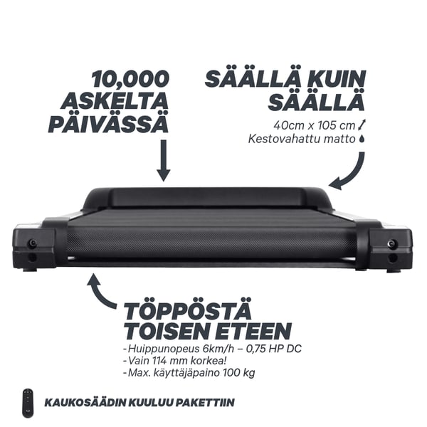FitNord Walk 100 Kävelymatto *VOITELUVAPAA* 2