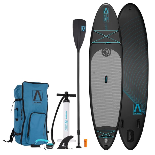 FitNord Aqua 330 SUP-lautasetti, musta (kantavuus 150 kg) G2 1