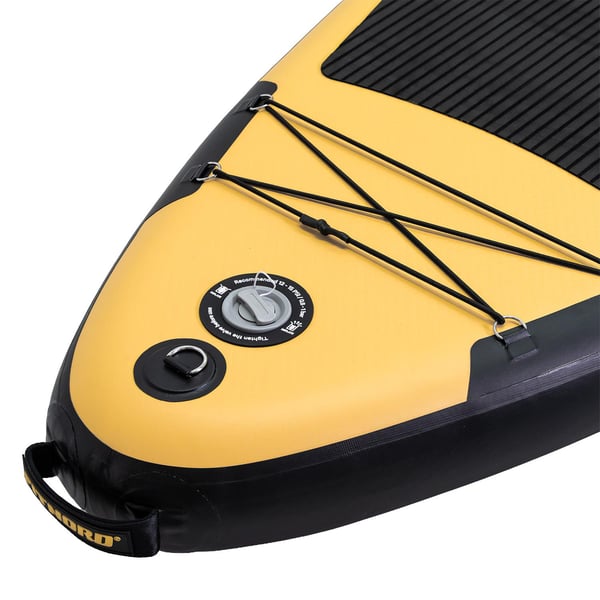 FitNord Aqua Leaf 340 SUP-lautasetti, Nordkapp (musta-keltainen), hiilikuitumelalla, G2 5