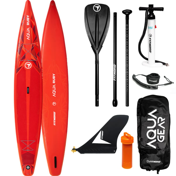 FitNord Aqua Ruby 14' SUP-lautasetti (kantavuus 160 kg) 12