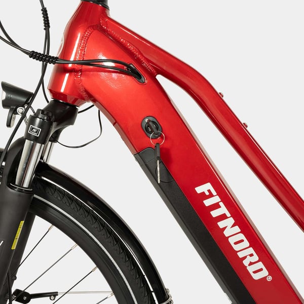 FitNord Ava 300 Sähköpyörä, punainen (720Wh tehoakku) 10