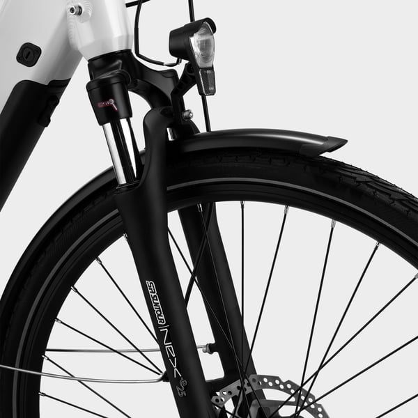 FitNord Ava 500 Sähköpyörä 2024, valkoinen (612 Wh akku) 12