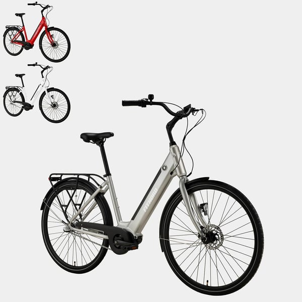 FitNord Classic 300 Sähköpyörä 2024, hopea (489,6 Wh akku) 2