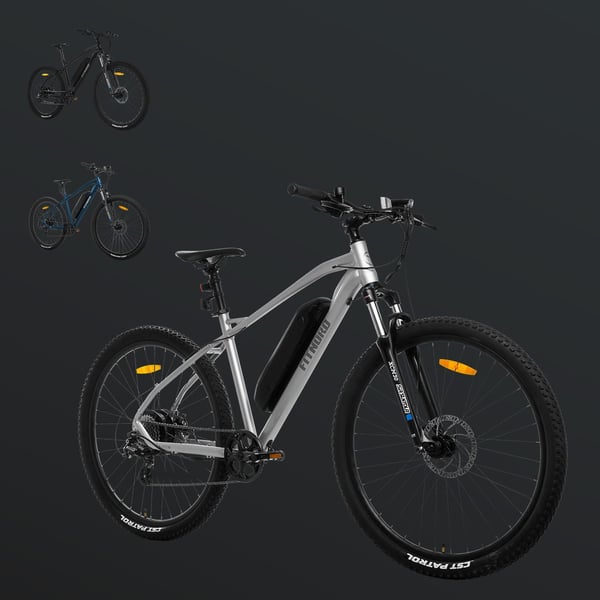 FitNord Ranger 200 Sähkömaastopyörä 2024, hopea (540Wh akku) 2