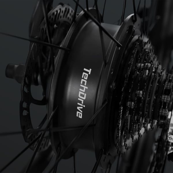 FitNord Ranger 300 Sähkömaastopyörä, musta (720Wh tehoakku) 4