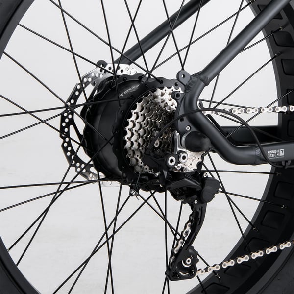 FitNord Rumble 300 Sähköfatbike G2, musta 10