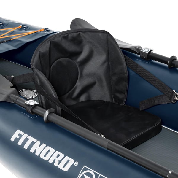 FitNord Seal Two ilmatäytteinen kajakki, tummansininen (2-istuttava) G2 9