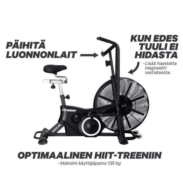 FitNord Invader 1000 Airbike Ilmavastuspyörä G2 2