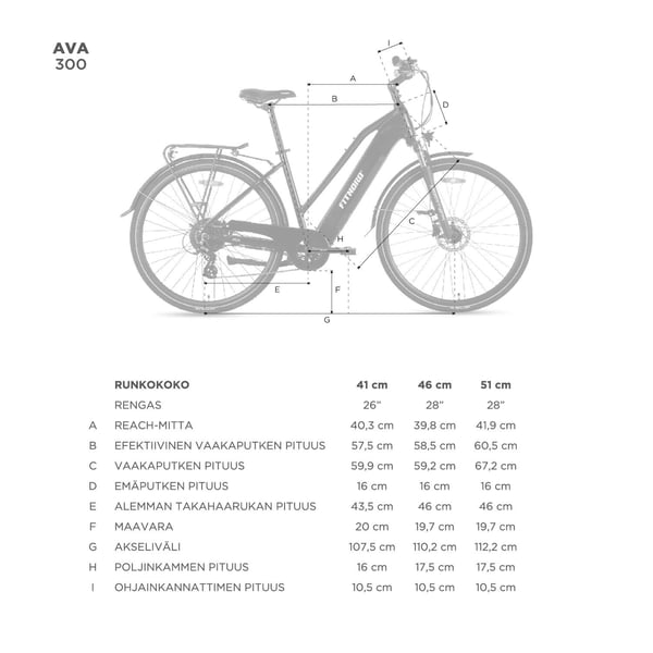 FitNord Ava 300 Sähköpyörä, punainen (720Wh tehoakku) 13