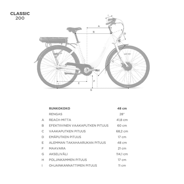 FitNord Classic 200 Sähköpyörä 2024, punainen (540Wh akku) 11