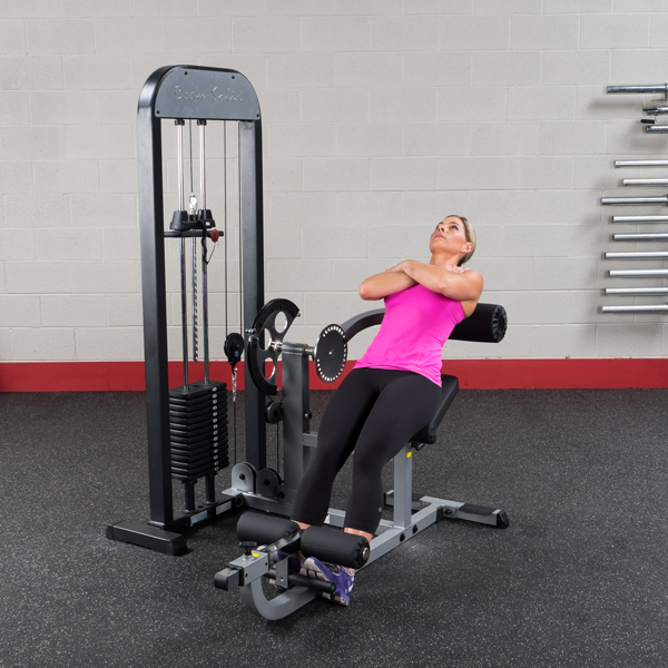 Vatsa- ja selkälaite painopakalla Body-Solid Pro Select 3