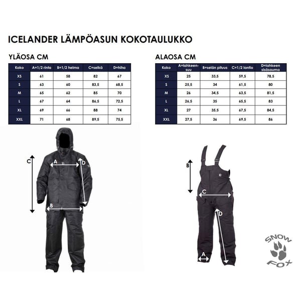 SnowFox Icelander Heat lämpöasu 2-osainen 9