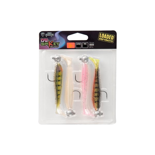 UV Spikey Shad Loaded 6cm 5g 1/0 x 4pcs 1