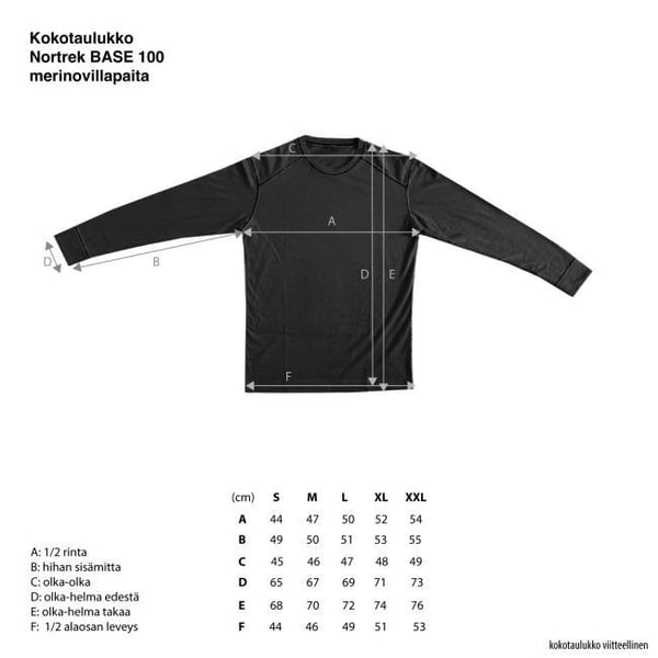 Nortrek BASE 100 Merinovilla aluskerrasto, unisex 11