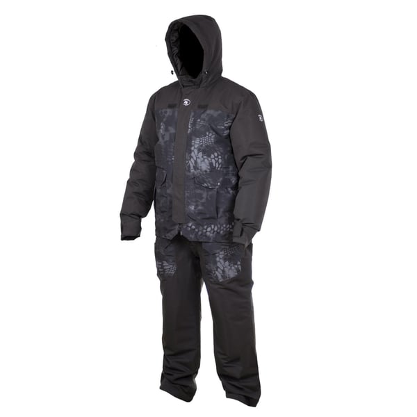 Snow Fox ICE-LITE 2-osainen lämpöasu camo/musta 1