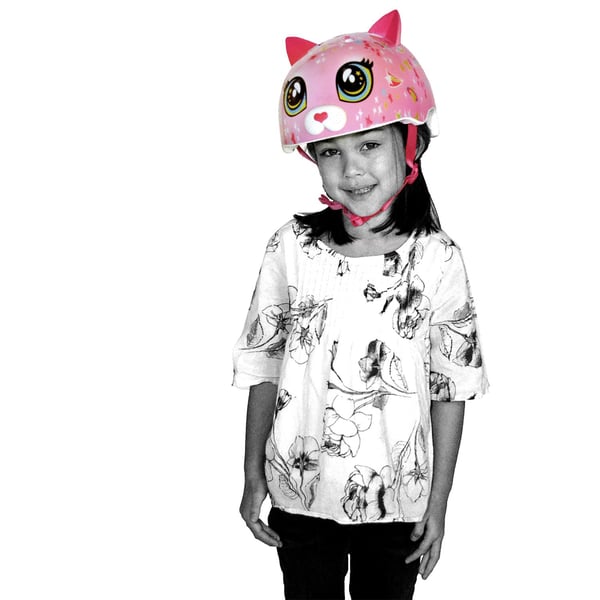 RASKULLZ Toddler Astro Cat FS Pinkki lasten pyöräilykypärä 48-52 5