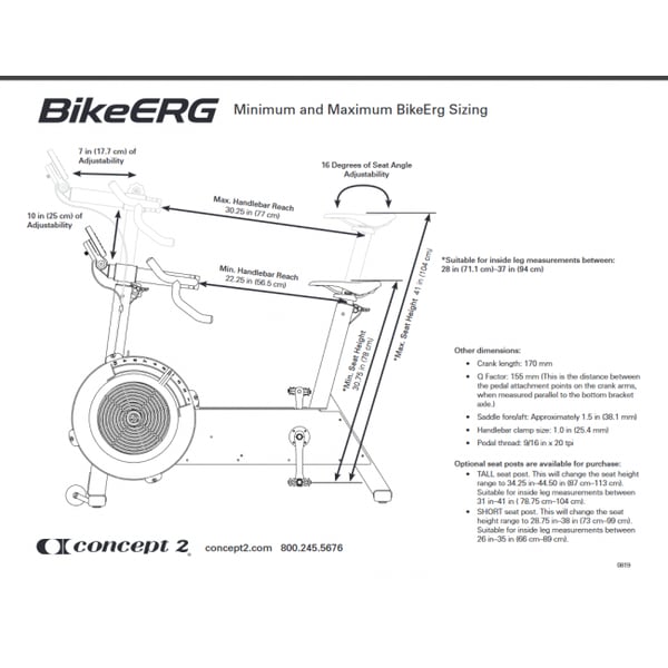 Concept2 BikeErg Kuntopyörä 7