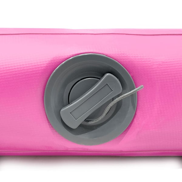 Fitnord Airtrack Ilmavolttiradan venttiili suljettuna, 3 x 1 metriä, pinkki