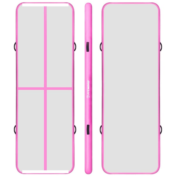 Fitnord Airtrack Ilmavolttiradan ala sekä yläpinta, 3 x 1 metriä, pinkki