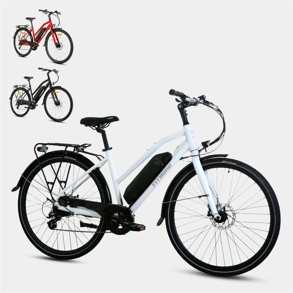 FitNord Ava 200 Sähköpyörä, valkoinen (540 Wh akku)