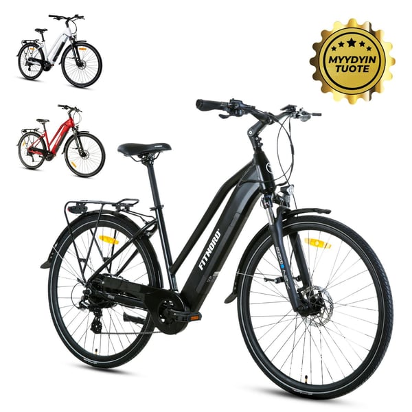 FitNord Ava 300 Sähköpyörä, musta (720 Wh tehoakku)