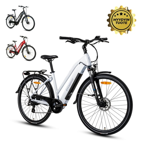 FitNord Ava 300 Sähköpyörä, valkoinen (720 Wh tehoakku)