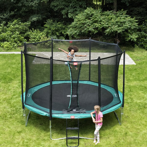 BERG Favorit Trampoliini 380 cm + Turvaverkko, harmaa