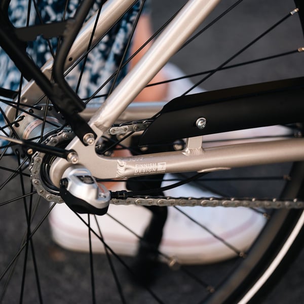 FitNord Classic 300 Sähköpyörä 2024, hopea (489,6 Wh akku)