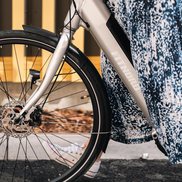 FitNord Classic 300 Sähköpyörä 2024, hopea (489,6 Wh akku)