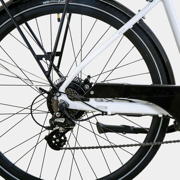 FitNord Ava 200 Sähköpyörä, valkoinen (540 Wh akku)