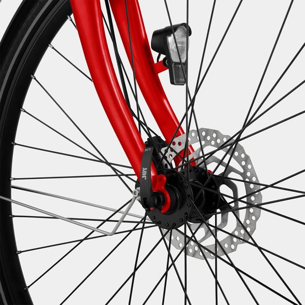 FitNord Classic 300 Sähköpyörä 2024, punainen (489,6 Wh akku)